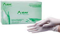 Перчатки медицинские латексные смотровые нестерильные неопудренные «IGAR» Перчатки медицинские латексные смотровые нестерильные неопудренные «IGAR»