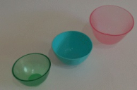 Чашка для замешивания гипса большая прозрачная зеленая