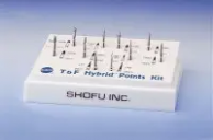 Набор алмазных боров T&F Grit Hybrid Point Kit, SHOFU (Шофу) 6 шт.